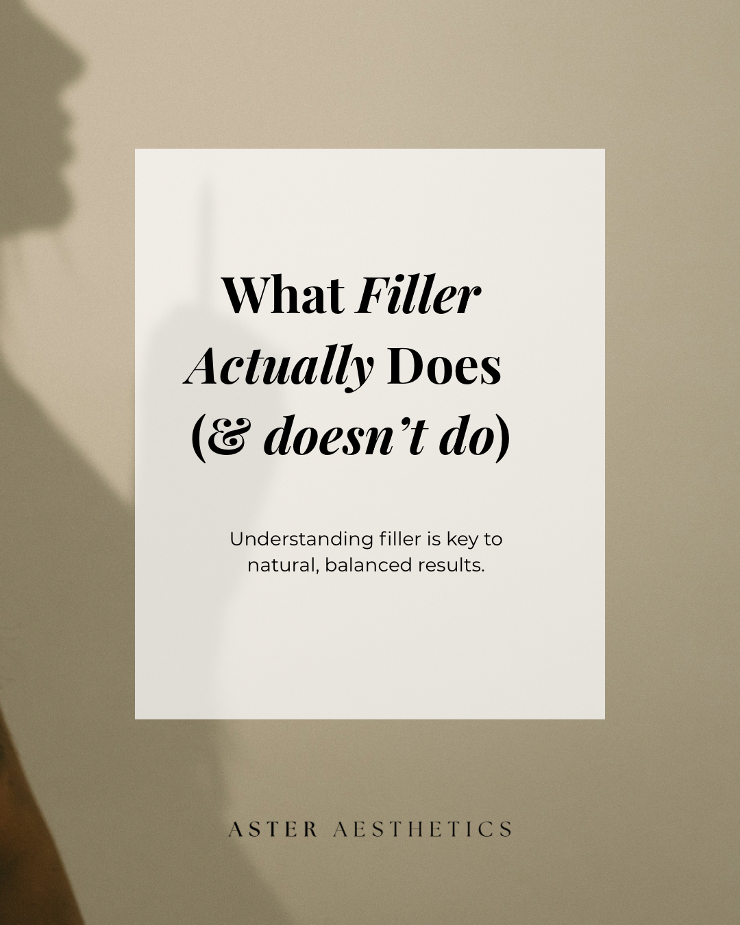 What Dermal Filler Actually Does (And What It Doesn’t)