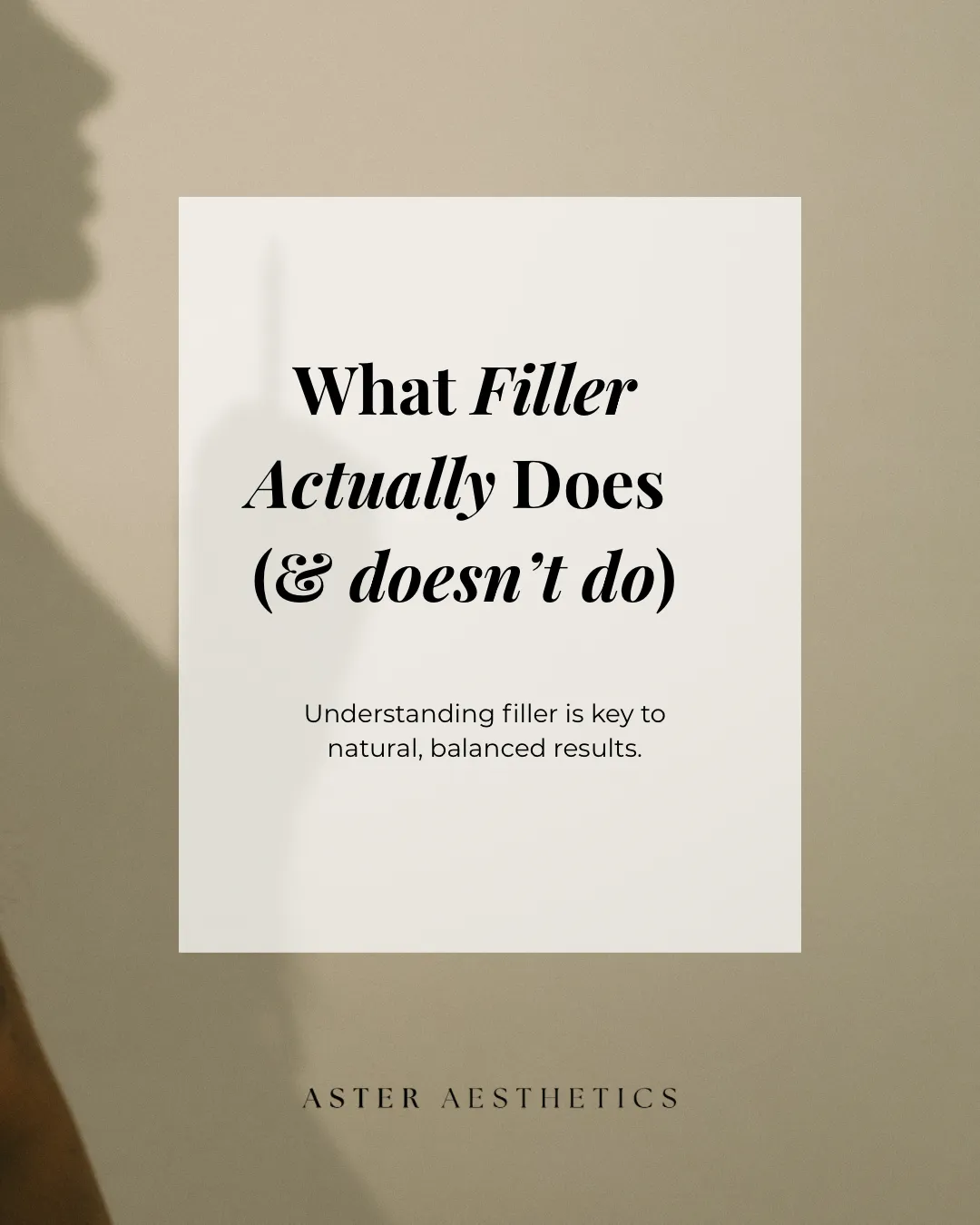 What Dermal Filler Actually Does (And What It Doesn’t)