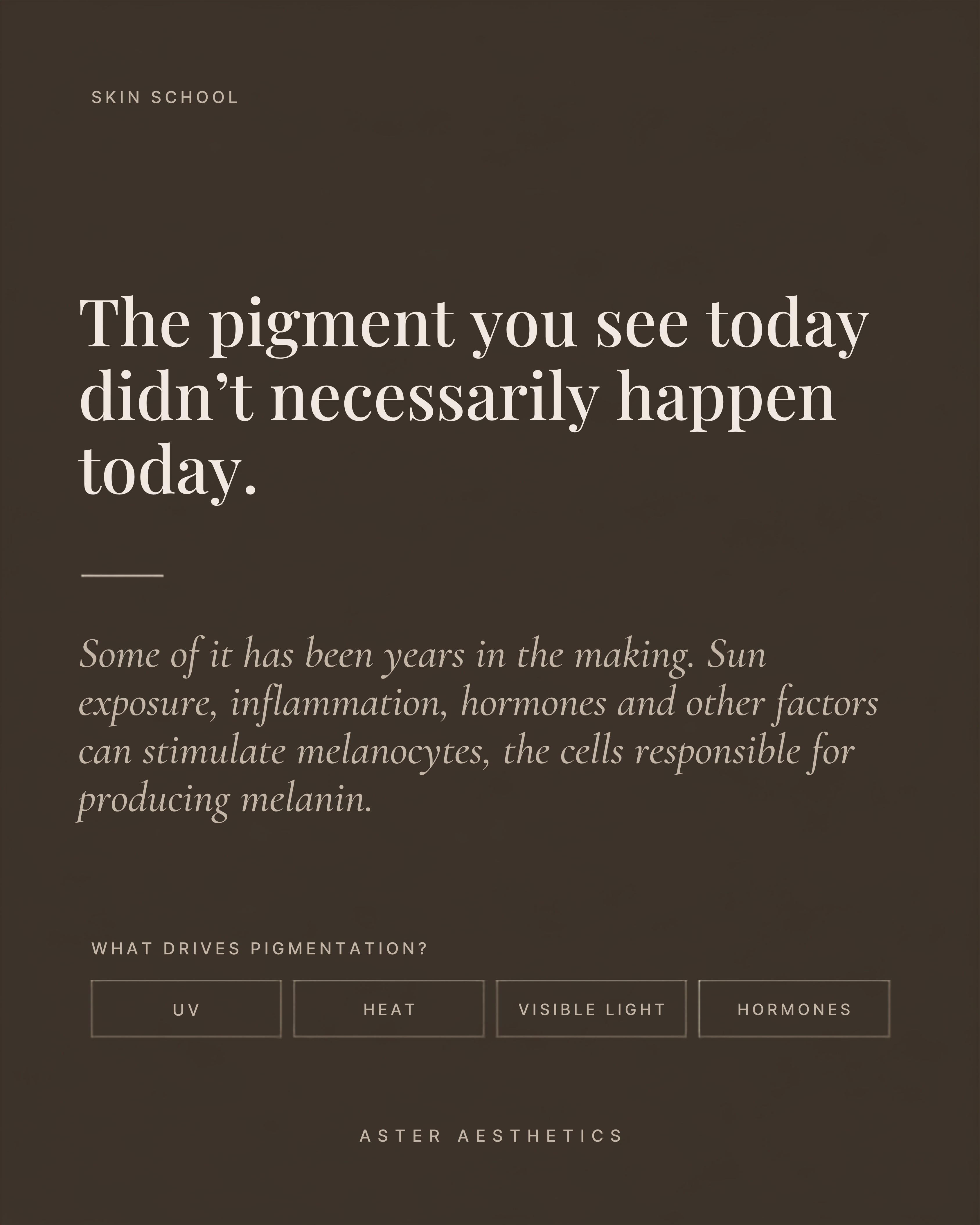 Why Your Pigment Comes Back Every Summer