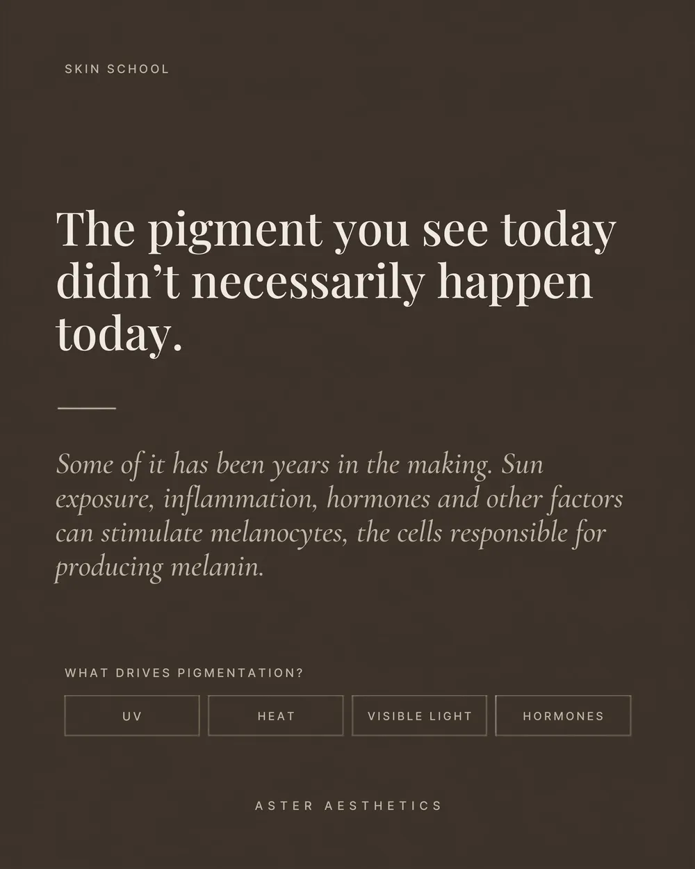 Why Your Pigment Comes Back Every Summer
