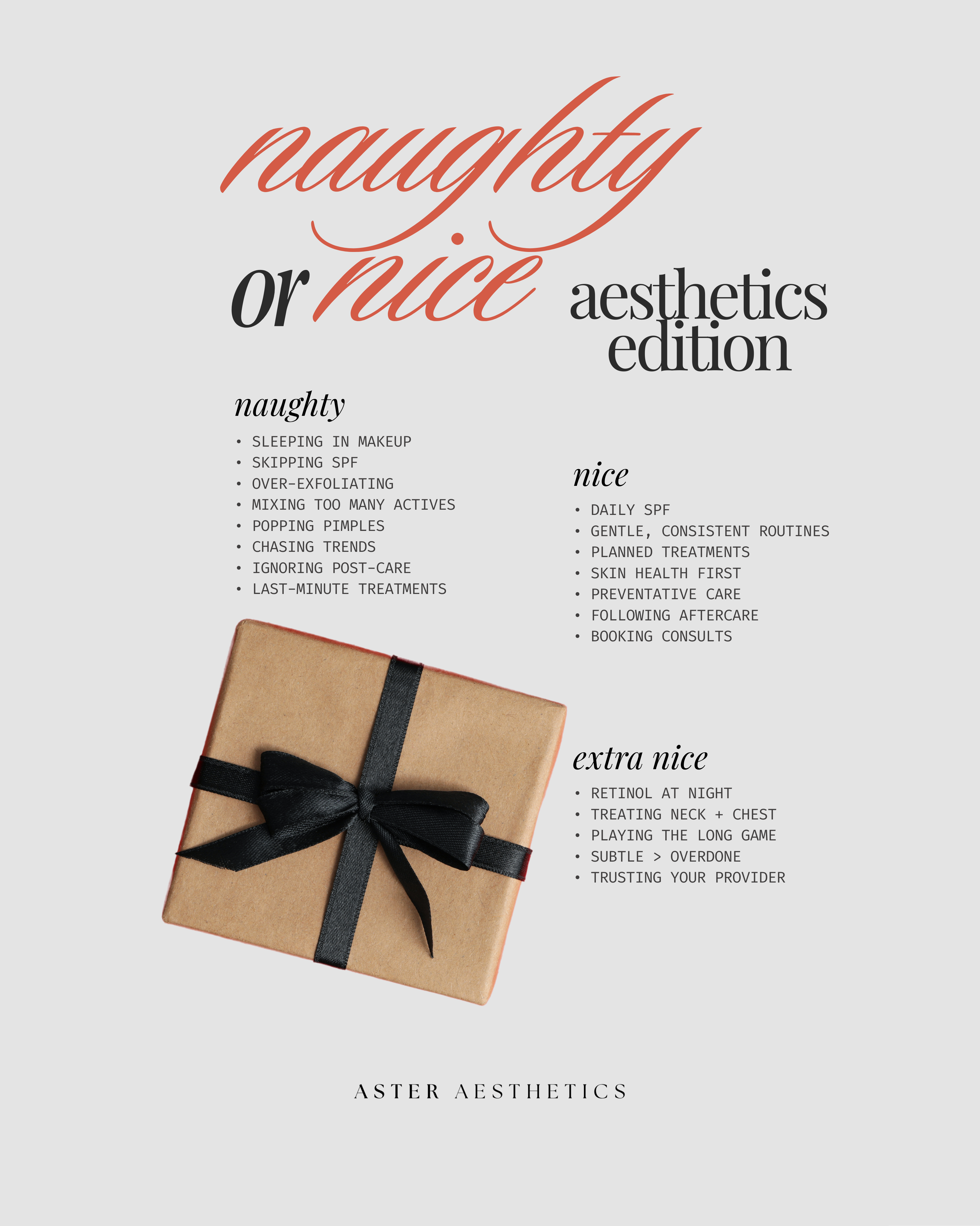 Naughty or Nice: Aesthetics Edition