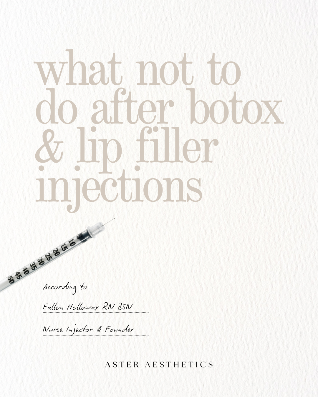 What Not to Do After Botox and Lip Filler Injections