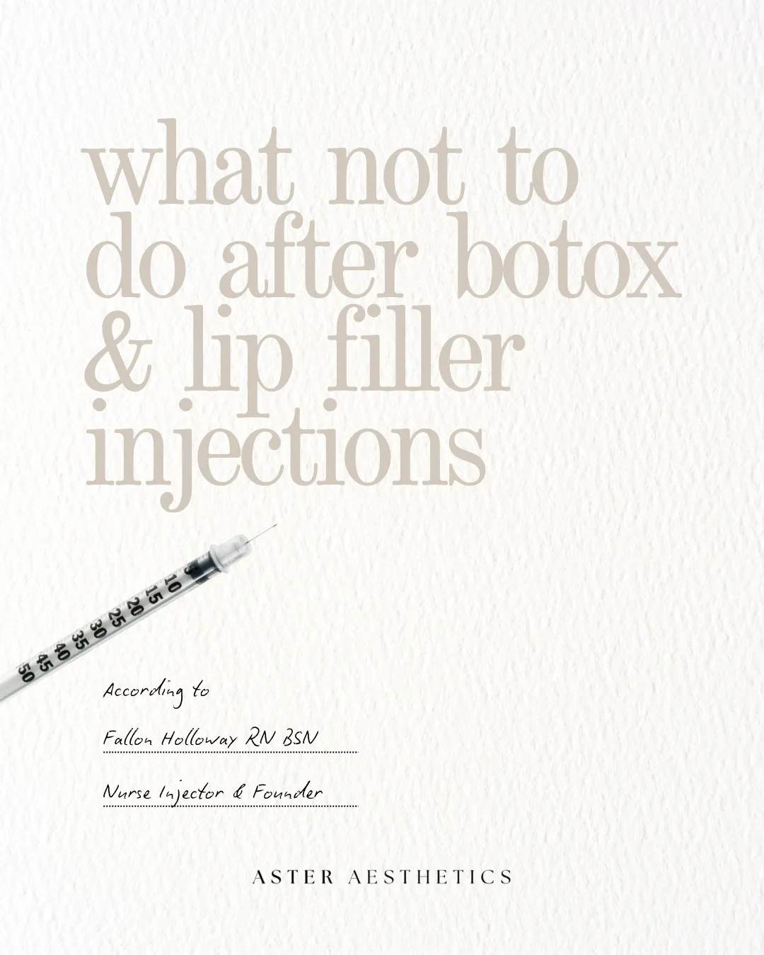 What Not to Do After Botox and Lip Filler Injections