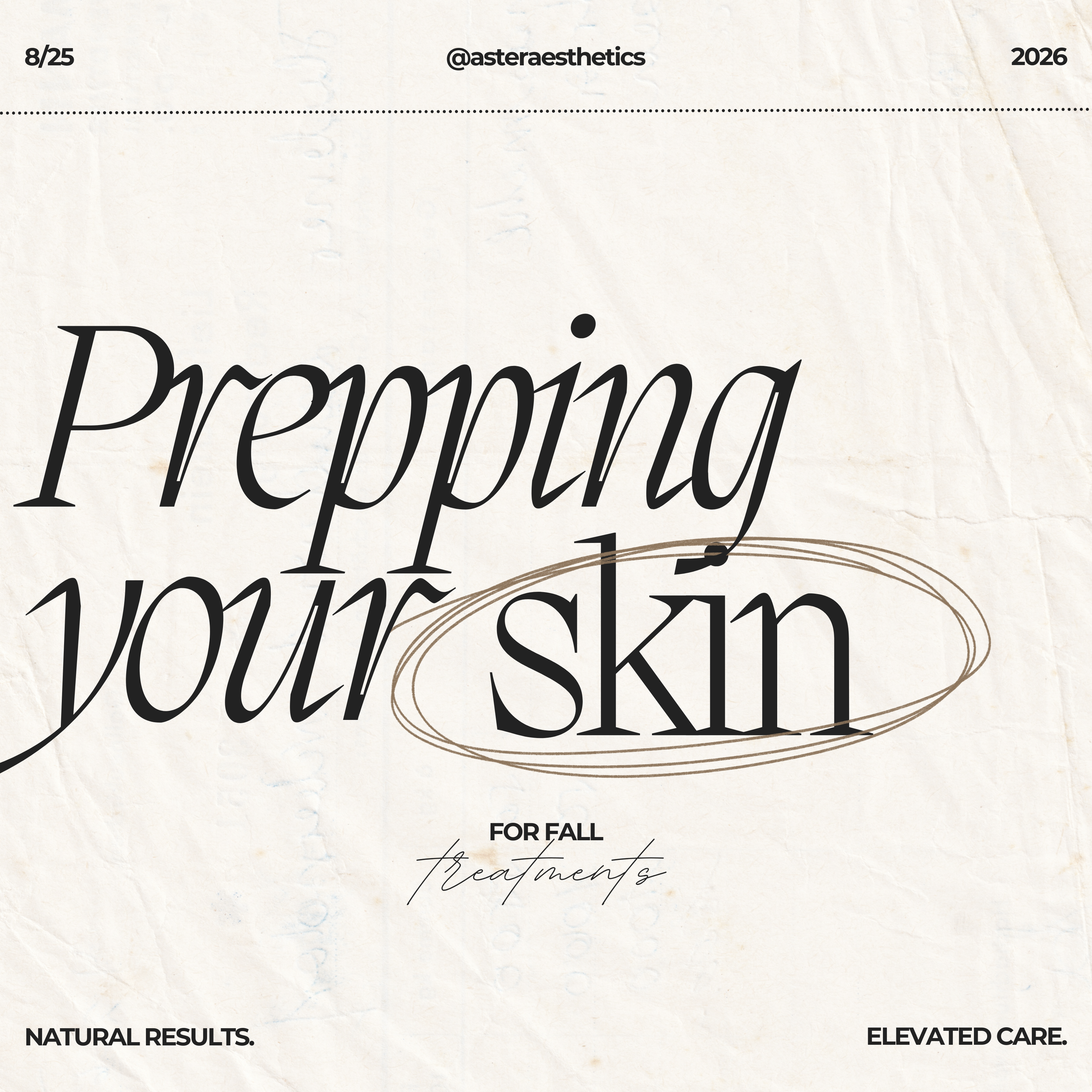 Prepping Your Skin for Fall Treatments
