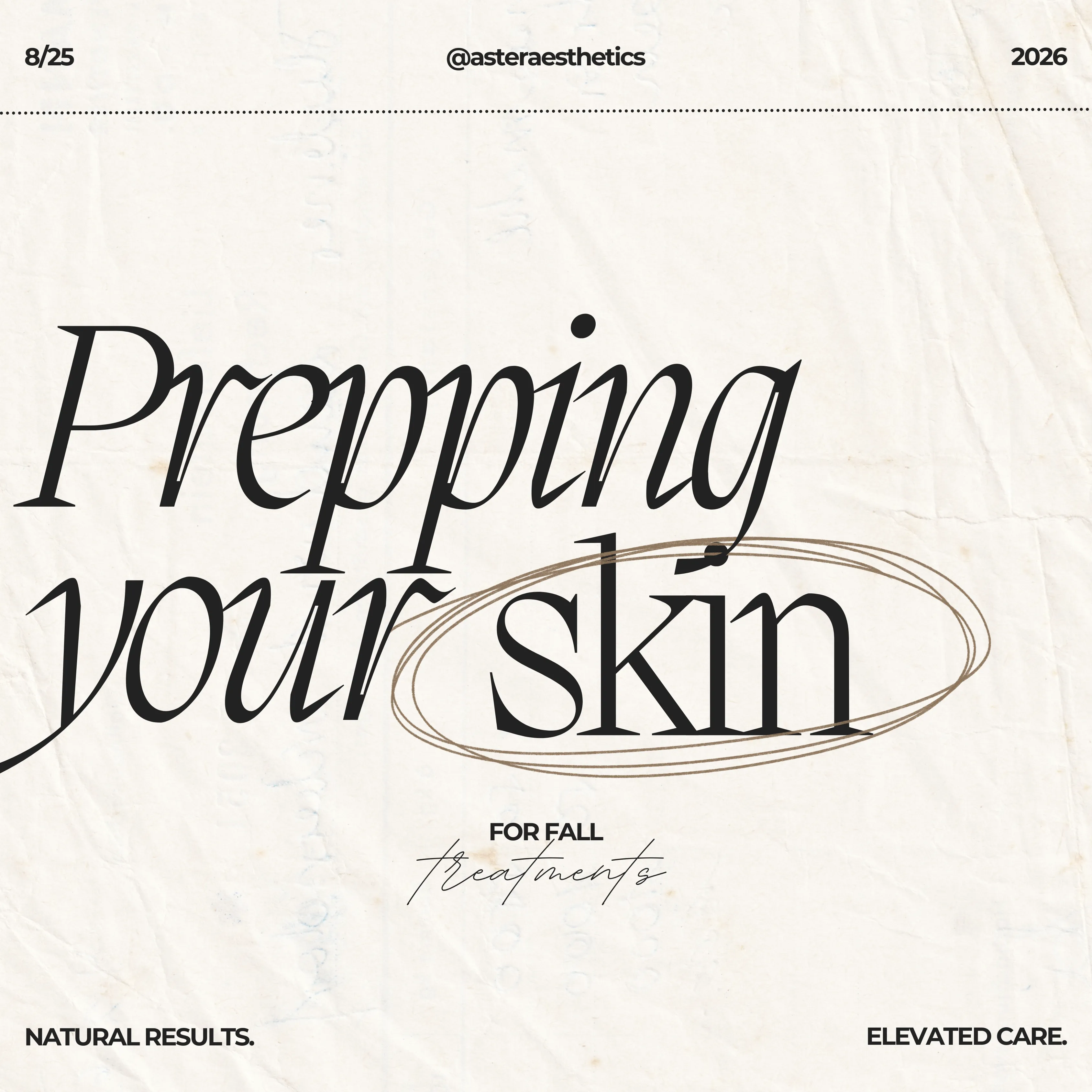 Prepping Your Skin for Fall Treatments