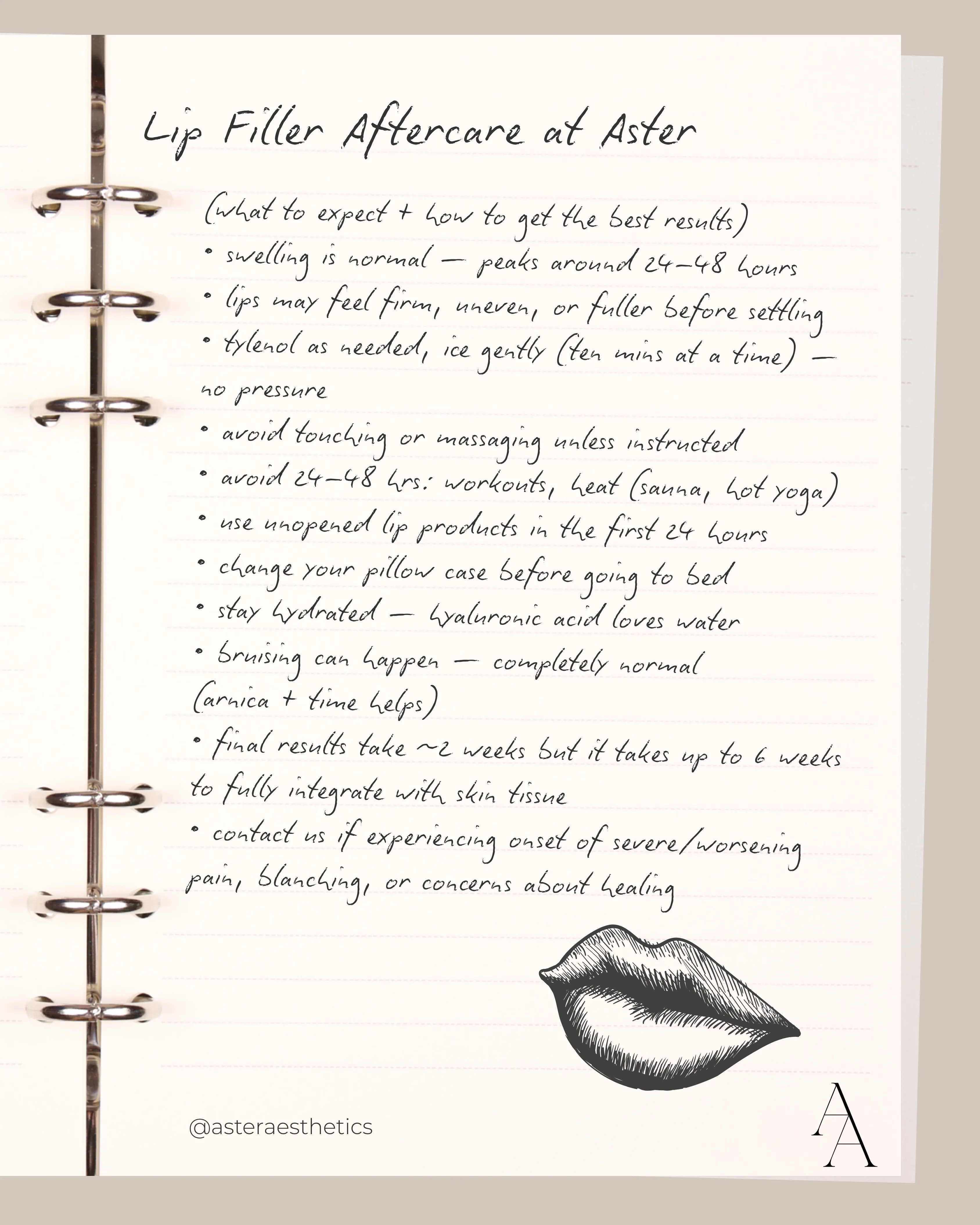 Lip Filler Aftercare: What to Expect During Healing (and What’s Actually Normal)