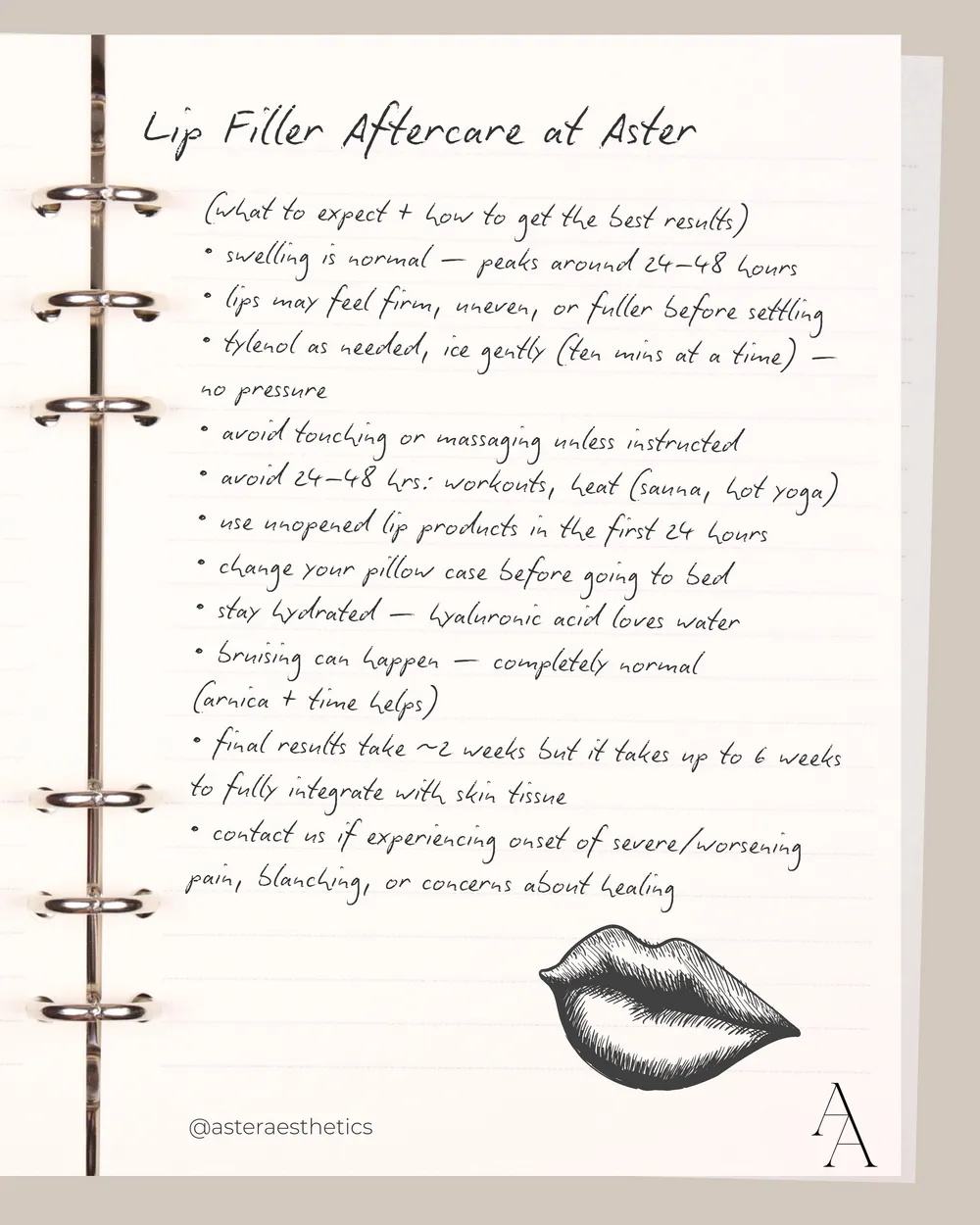 Lip Filler Aftercare: What to Expect During Healing (and What’s Actually Normal)