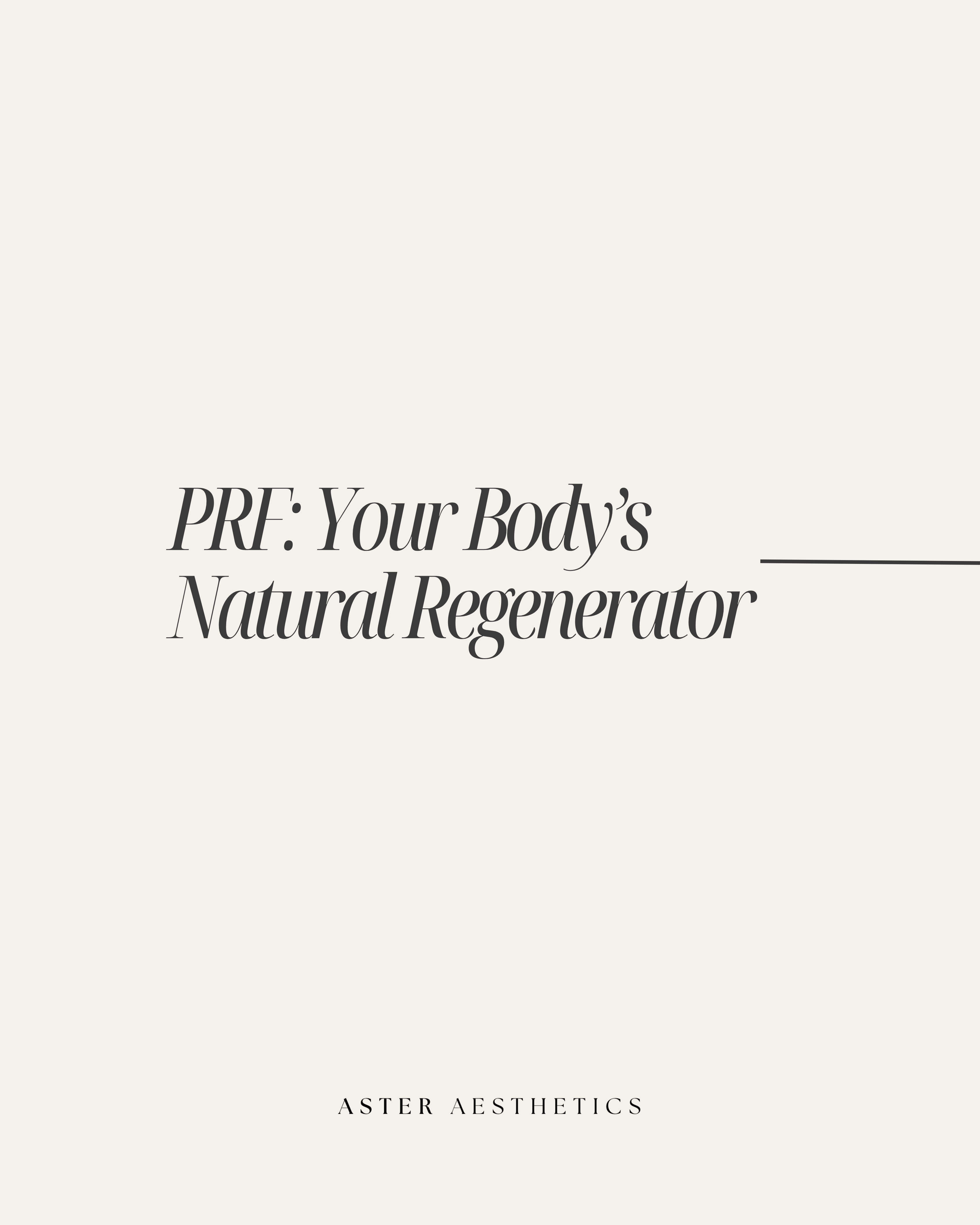 PRF in Aesthetic Medicine: Natural Regeneration for Collagen, Skin Quality, and Under-Eye Rejuvenation