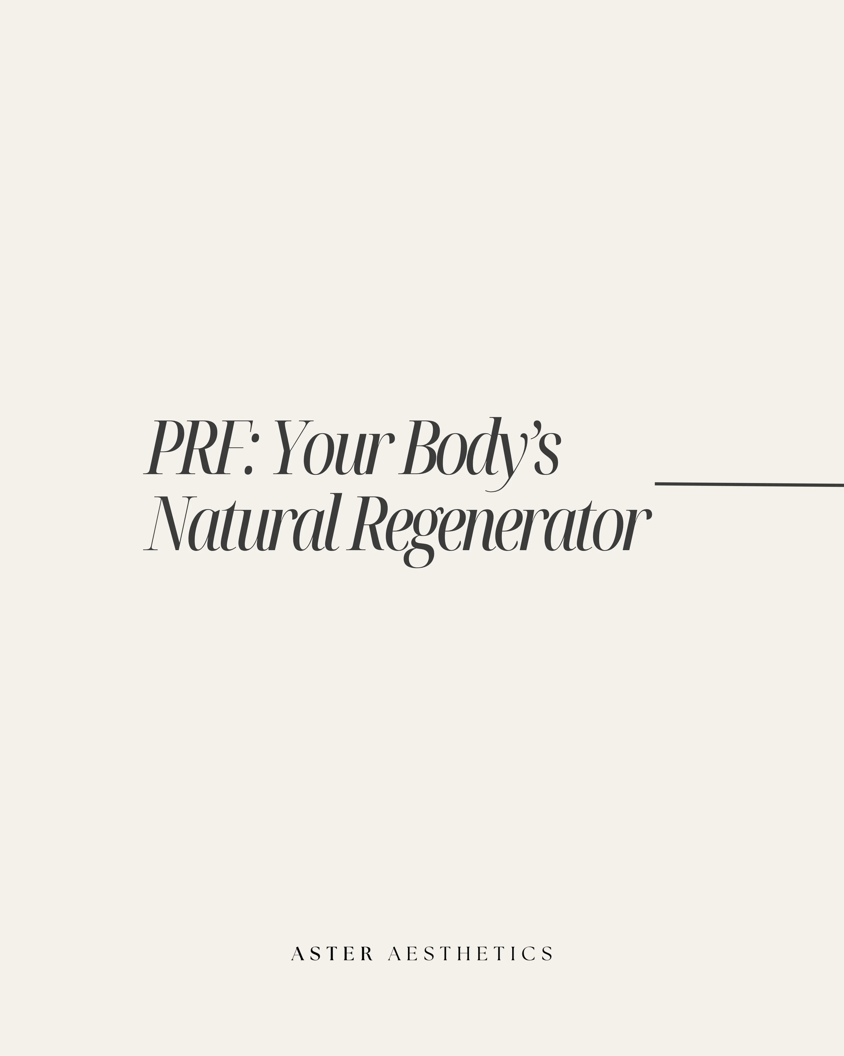 PRF in Aesthetic Medicine: Natural Regeneration for Collagen, Skin Quality, and Under-Eye Rejuvenation