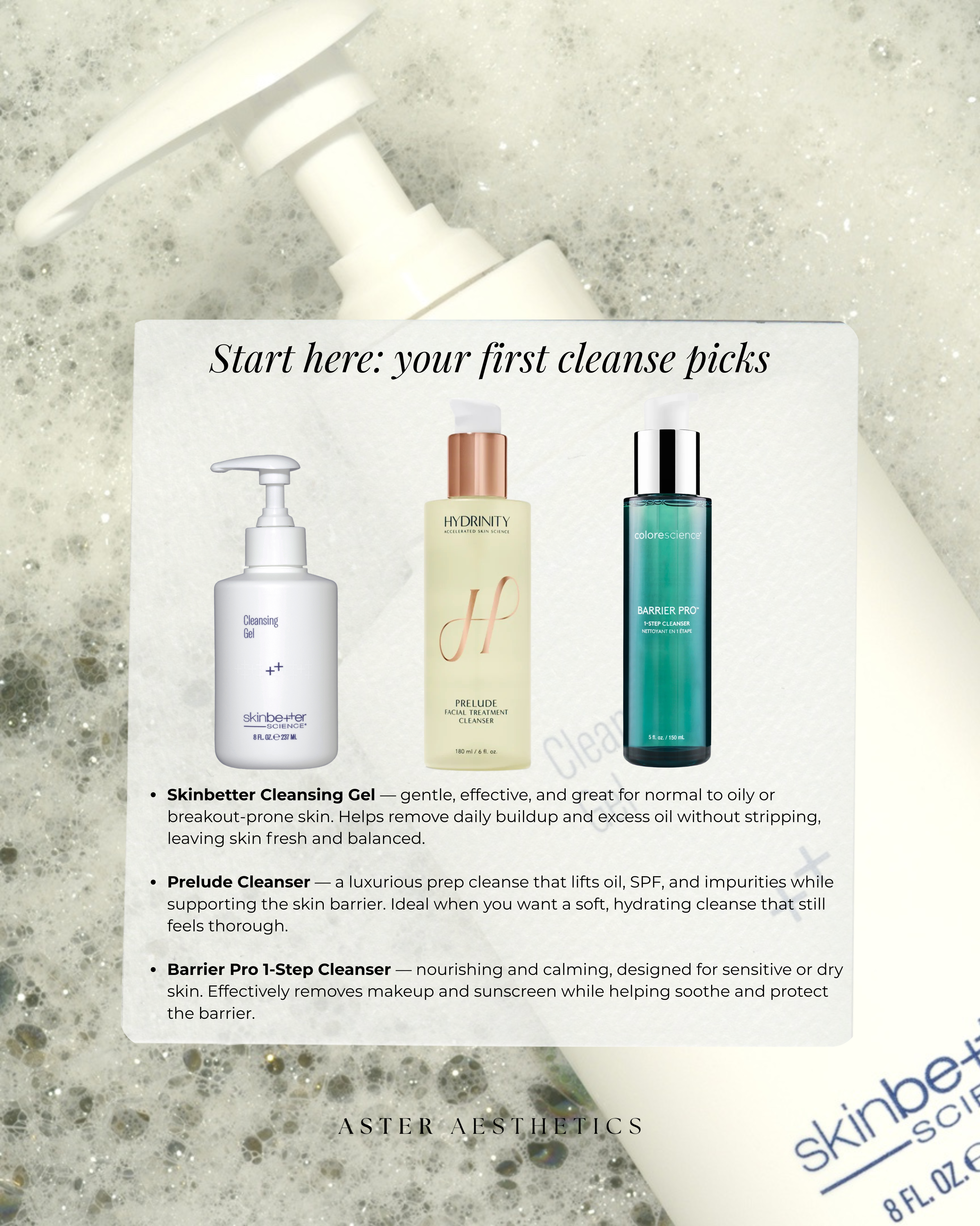 Fully Removes Sunscreen, Makeup, and the Day’s Buildup — Because One Cleanse Often Isn’t Enough Starts by Melting Away Oil, Spf, and Debris so Your Second Cleanse Can Actually Clean the Skin Helps   3