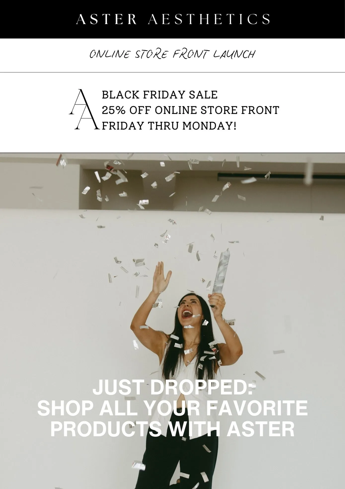 Introducing the Aster Online Shop + 25% Off Black Friday Event